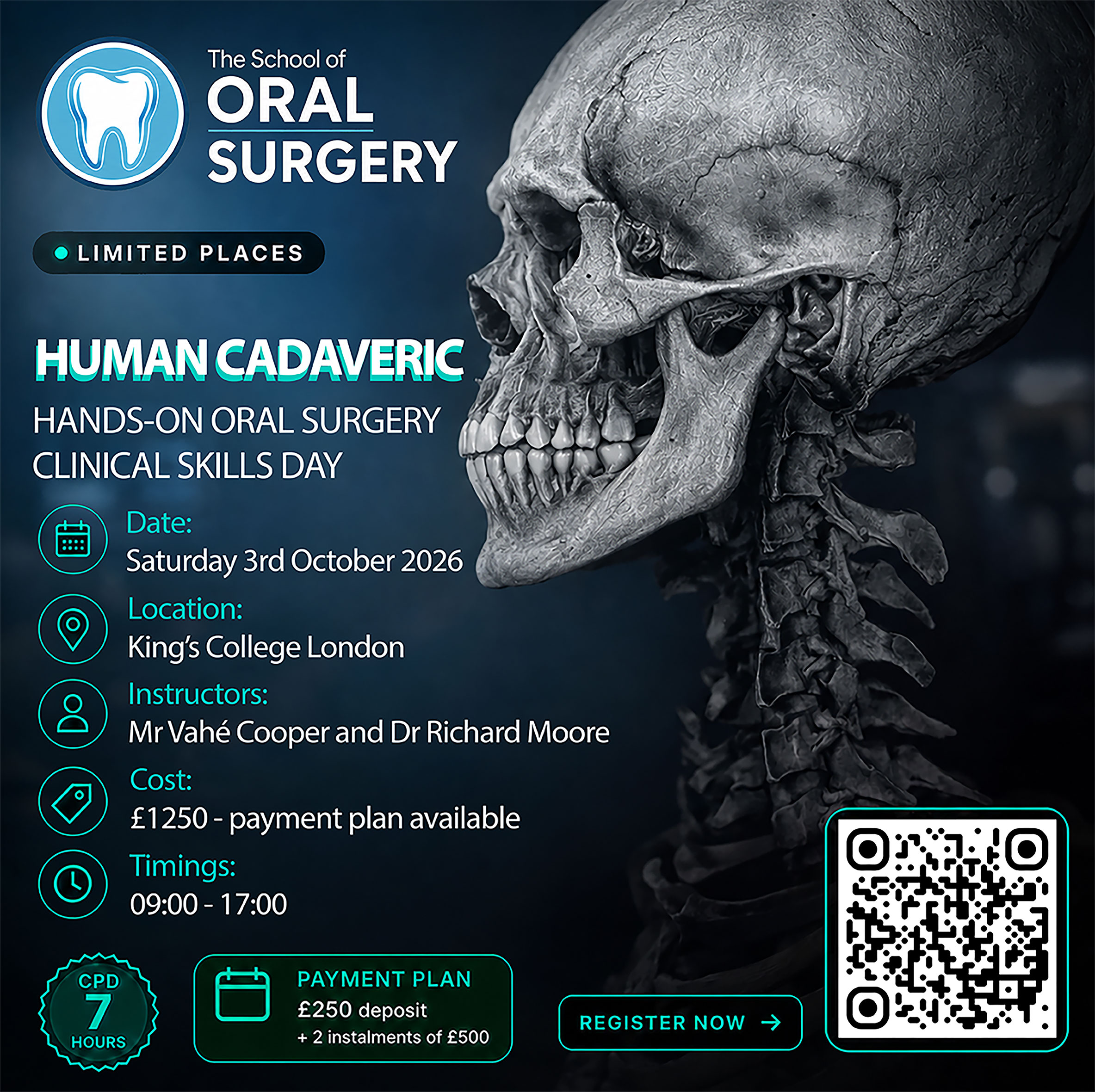 Human Cadaveric Hands-on Oral Surgery Clinical Skills Day course thumbnail